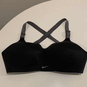 Nike Studio Dri Fit Cross Back Medium Support Sports Bra || Size L